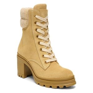 New Veronica Beard suede high heeled boot